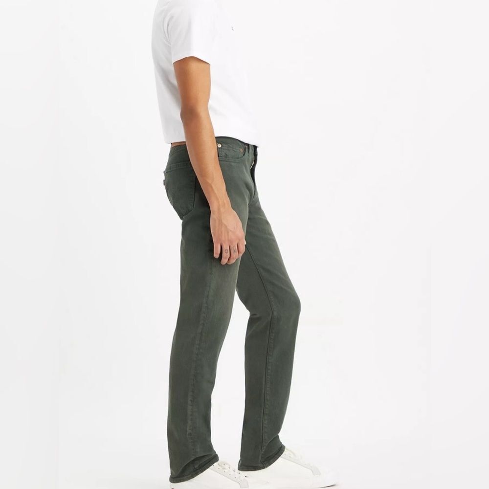 Levi's Men's Slim Jeans in Forest Green - Picture 8 of 8